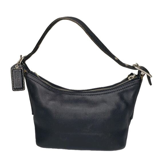Y2K Coach Vintage Legacy West Demi Pouch Hobo Baguette Black 9844 Bag - Picture 1 of 16